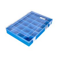 Úložný box Hünersdorff, Classic (225x335x55mm) 24 přihrádek, modrý, plastový