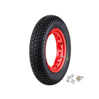 Kompletní kolo SIP Classic 3.50-10 59P TL, TT přední a zadní pro Lambretta 125-200cc