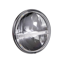 Přední světlomet SIP Performance LED kulatý Ø 143 mm pro Vespa 125 GTR, TS, 150 SprintV, 180-200 Rally, PX80-200, PE, Lusso, ’98, MY, ’11, LML Star 12