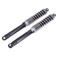 Sada tlumičů pérování IMCA sada 360mm chrom/černá 10mm pro Puch Monza