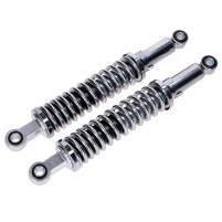 Tlumiče sportovní chromované 335 mm hydraulické 5cestně nastavitelné 12mm silentbloky