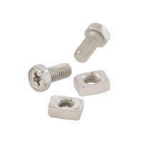 Sada šroubů pro svorky baterie M6x12 mm, Phillips, šestihran SIP pro Vespa LX, LXV, S 125, 150ccm 4T AC Euro3, tj. 3V pro mnoho skútrů, maxiskútr 50-1