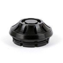 Moto Nostra krytka náboje kola 35 mm – CNC, lesklá černá – pro Vespa PX (do 1984) a další modely