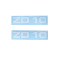 Sada samolepek MOGA 2 díly šířka 95 mm výška 17 mm pro moped Zündapp ZD 10