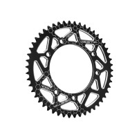 Rozeta VOCA CNC – 50 zubů, pro řetěz 420, černá (Derbi Senda / MRT)