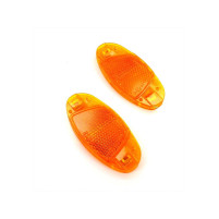 Odrazky na drátky 2 kusy 80 mm x 35 mm 2,00 mm 60 mm pro moped, skútr, koloběžku, jízdní kolo