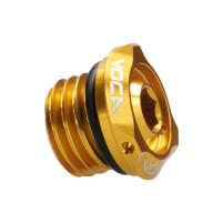 Plnicí šroub oleje VOCA V2 CNC zlatý M16x2 pro Minarelli AM6, Generic, KSR-Moto