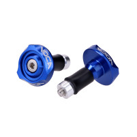 Tlumič vibrací na konci řídítek VOCA V2 CNC 14mm - modrý