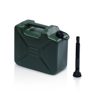 Plastový kanystr ARMY na PHM s výpustnou trubicí - 10 l