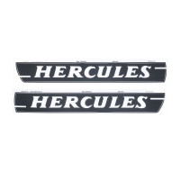 Sada samolepek na nádrž 270x34mm, 2 kusy, pro Hercules HR 1, Hobby Rider, matně černá s bílým písmem