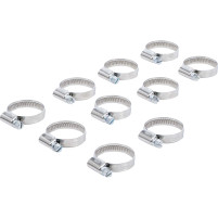 Sada nerezových hadicových svorek 22–32 mm, 10 ks