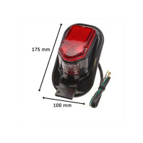 Držák zadního světla na SPZ 150 mm 85 mm 100 mm 50 mm 6 V 12 21 W 5 pro Harley, Chopper, přestavbu na motocykl