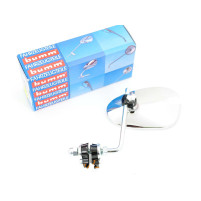 Zrcadlový bumm s držákem chromový ovál pro Vespa, Hercules, NSU, Zündapp, Kreidler, Piaggio