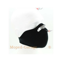 Motorkářská maska ​​2 mm černá pro moped Mokick