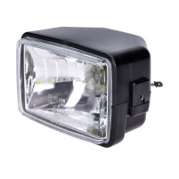 Obdélníkový černý světlomet 130mm pro Tomos A35, moped, skútr