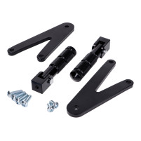 Sada stupaček spolujezdce, CNC černá s držákem pro Beta RR 50, RR 125