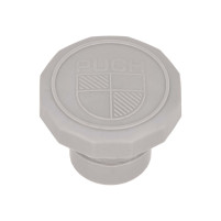 Plastový šedý uzávěr palivové nádrže pro Puch Maxi N (349.1.22.020.1 / 349.1.22.020.3.)