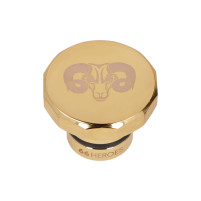 66Heroes čtvercový zlatý uzávěr palivové nádrže pro Puch Maxi (349.1.22.020.1 / 349.1.22.020.3)