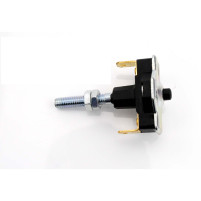 Zadní brzdový spínač Goebel, černý kov, pro Zündapp ZE 40, ZD 20, 25 TS, 50 CS 50, skútr Hai R, RS Super, C Sport, GTS KS Cross, Super vodou chlazený,