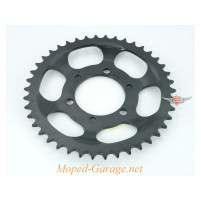 Ocelové řetězové kolo Esjot, 42 zubů, černé, pro Zündapp ZX 25, ZL ZE 40, ZS Star 1, 2, KTM, Hercules, Puch, Kreidler