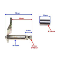 Startovací segment pro Čínské motory 2T Keeway, CPI, Kentoya, Yuki 75/56mm