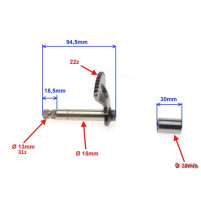 Startovací segment pro Čínské motory 2T Keeway, CPI, Kentoya, Yuki 80/94,5mm