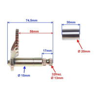 Startovací segment pro Čínské motory 2T Keeway, CPI, Kentoya, Yuki 74,5/56mm