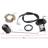 Palivověr/plovák pro B-Max, Kentoya Maximus, Maxon Optimus 125/150ccm