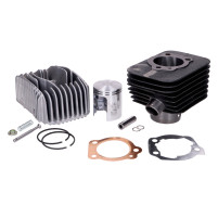 Válec a hlava Malossi 63cc, vrtání 43 mm, litinový šroub 10 mm pro Piaggio Bravo, Superbravo, Boss, Boxer, Ciao, Grillo, Si 50 2-taktní