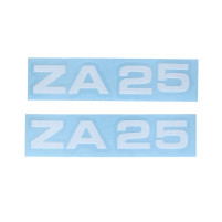 Sada samolepek MOGA, 2 kusy, šířka 95 mm, výška 17 mm, pro moped ZA 25