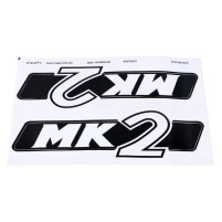 Sada samolepek MOGA, 2 kusy, 135 mm x 47 mm, pro Hercules K 50 Ultra (685) 77- (Sachs 506)