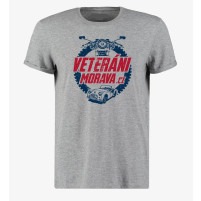 Tričko Veteráni Morava žíhaná šedá velikost: 4XL