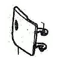 Plastový kryt nádrže pro Honda Dio 50 ccm OEM 80152-GAH-000ZE