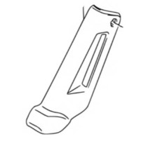 Plastový kryt přední vidlice pro Suzuki AD50 R 1994, OEM 52450-29C00-291