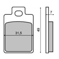 Brzdové destičky pro Piaggio Sfera, Gillera Storm 50