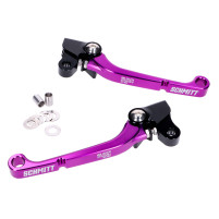Sada brzdové a spojkové páčky Schmitt CNC hliník, černo-fialová pro Simson S50, S51, S53, KR51/2, SR50, SR80