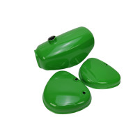 Nádrž paliva + víka schránky SIMSON S51 Enduro - zelená