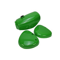 Palivová, benzínová nádrž + kryty pro SIMSON S51 Elektronic - zelená