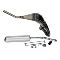 Výfuk Evok Iron Pipe s tlumičem Shorty pro Derbi Senda 50 DRD, R, X-Treme, SM 05-21  (100755010)