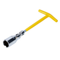 Klíč na zapalovací svíčky 21 mm s kardanovým kloubem 230 mm – žlutý