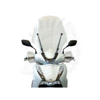 Plexi / plexisklo Fabbri čiré pro Honda SH 125>350i 2021-> (s okrajem) OEM
