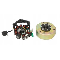 Stator s rotorem 11 cívek pro Baotian, Keeway, Kentoya, Longija 125/150 ccm GY6 152/157QMI/QMJ