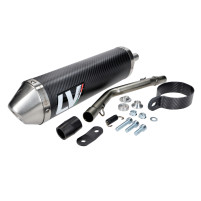 Karbonový tlumič LeoVince X-Fight pro RIEJU MRT 50, MRT 50 PRO, MRT 50 SM PRO 2021-2023