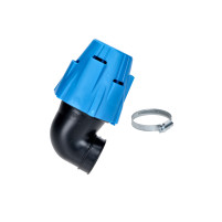 Vzduchový filtr Polini Blue Air Box 37 mm 90° modrý