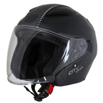 Otevřená helma / přilba na skútry Speeds City 3 Graphic Schwarz-titan mat XXXL
