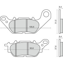 Brzdové destičky zadní Yamaha N-Max, X-max 125/150/300ccm 3C1F58051000 - 4S5W00450000