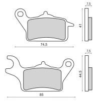 Brzdové destičky organické pro Honda Vision 110cc