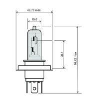 Žárovka bílá HS1 12V 35/35W
