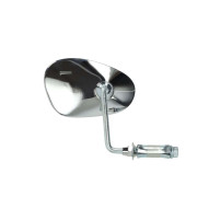 Pravé chromované zrcátko BUMM pro Hercules, Miele, DKW, NSU, Zündapp, Kreidler, Puch – do řídítek 22 mm