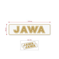 Sada nálepek pro JAWA 140x35 mm  zlatá